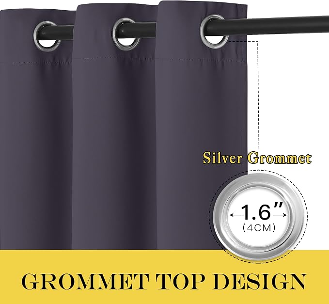 NICETOWN Blackout Patio Curtains 100 x 144 Inches Long - Image 5