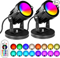 5W RGBW Landscape Lights, 16 Color Changing Spotlight 110V 120V Outdoor by Aoaxl