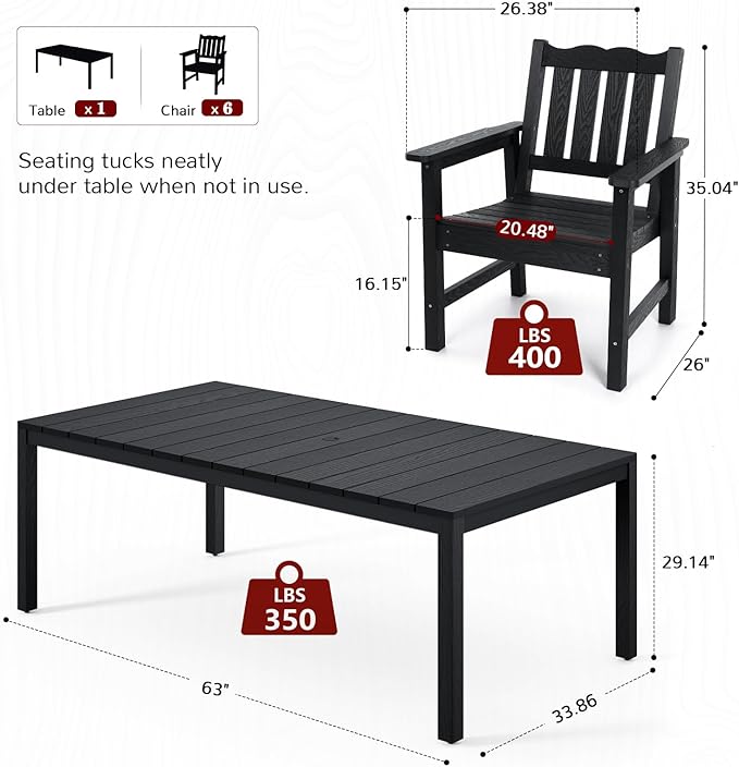 Stoog All-Weather Patio Dining Table - Image 5