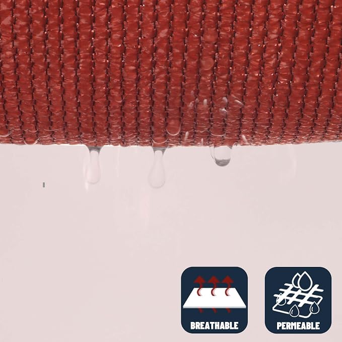 SUNNY GUARD Custom Size 7'x9' Terra Red Sun Shade Sail Rectangle UV Block Shade - Image 5