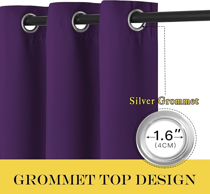 NICETOWN Blackout Curtains 120 inch Length - Image 6