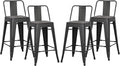 AC Pacific 24” Metal Barstool Set of 4 – Country Rustic Style by ACPacific