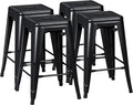 Furmax 24 Inch Metal Bar Stools Set of 4, Counter Height Bar Stools Height High by Furmax