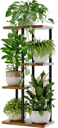 Bamworld Plant Stand Indoor, Corner 4 Tier Metal Plant Shelf by Bamworld