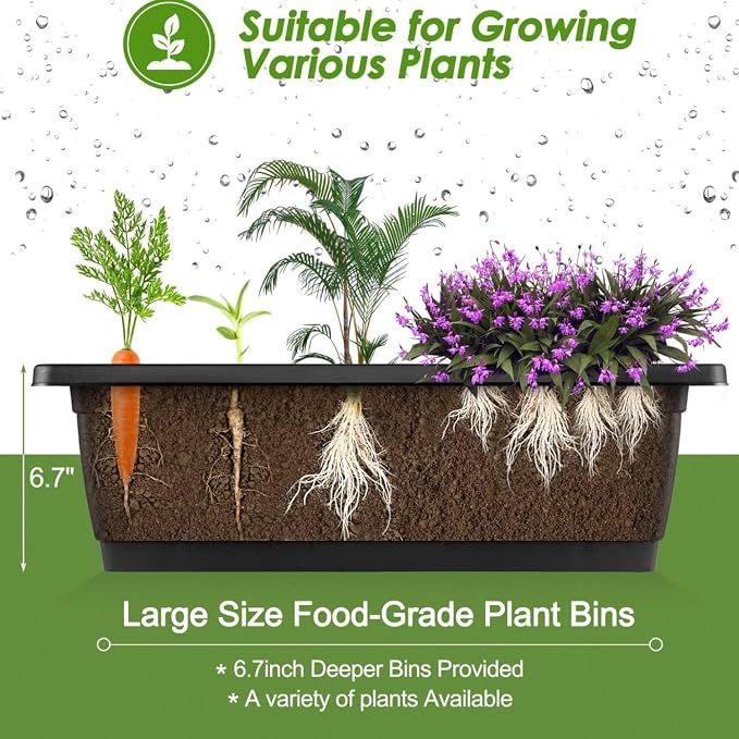 SEJOV 2 Pack Vertical Raised Garden Bed, 5-Tier Vertical Garden Planter - Image 6