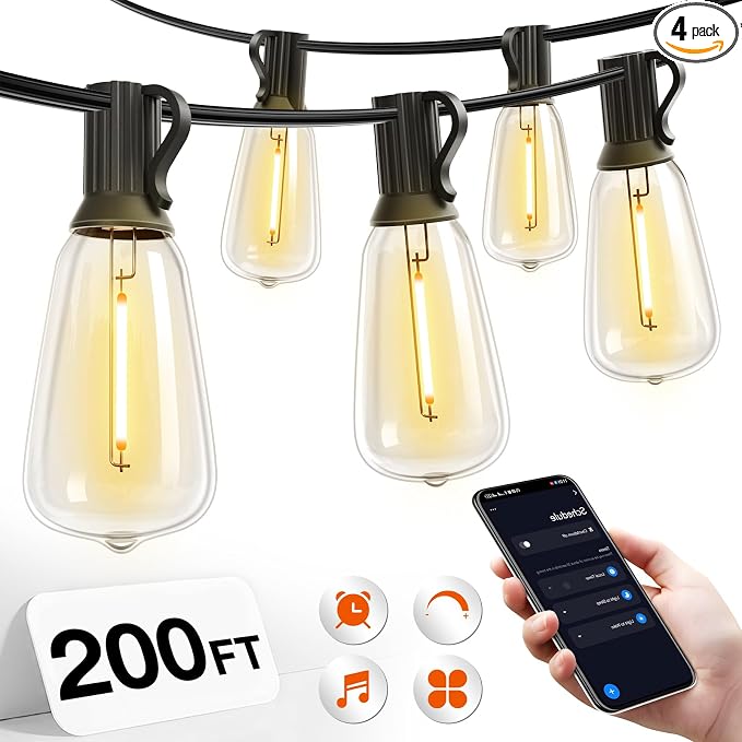 addlon 200FT Smart Outdoor String Lights by addlon