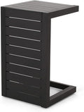 Christopher Knight Home Jesse Coral Outdoor Modern Aluminum C-Shaped End Table by ChristopherKnightHome