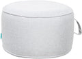 QILLOWAY Indoor/Outdoor Inflatable Stool, Round Ottoman, All Weather Foot Rest by QILLOWAY