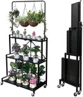 lumizone Foldable 4-Tier Plant Stand Indoor Outdoor Hanging Plant Shelf No by Lumizone