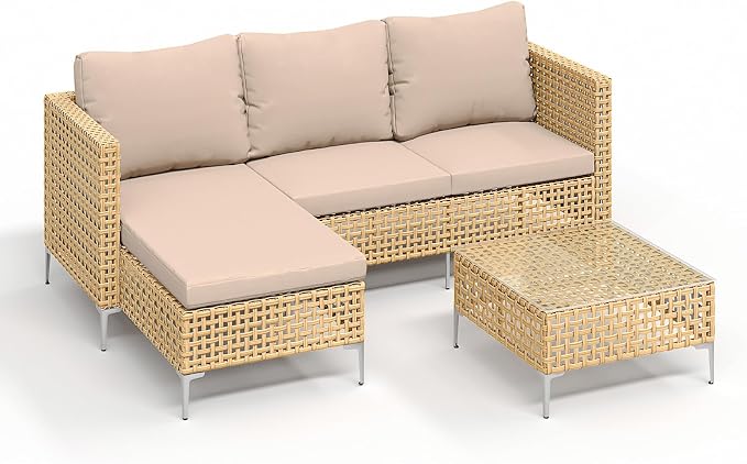 3-Piece L-Shaped Patio Furniture Set - Image 8