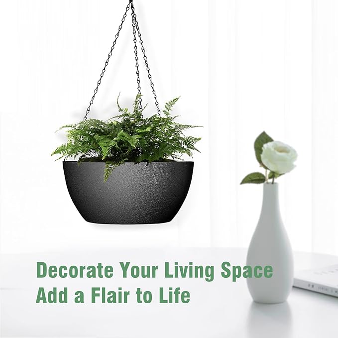 10 inch Hanging Planters for Outdoor Indoor Plants - Image 6