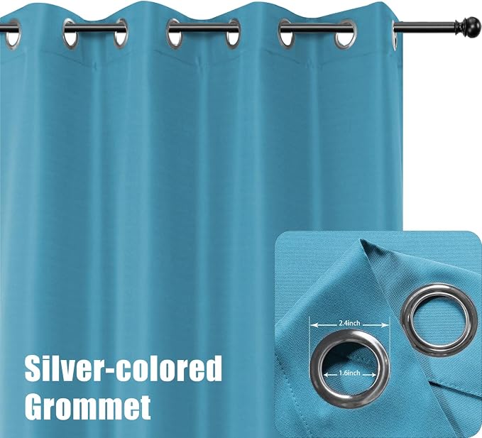 BONZER Outdoor Curtains for Patio Waterproof Thick Privacy Grommet Light - Image 2