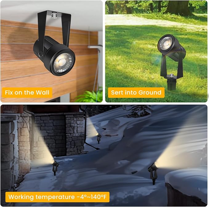 Svater Low Voltage Landscape Lighting Outdoor, 3W 250 LM Plug-in Outdoor - Image 3