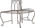 SAFAVIEH Outdoor Furniture Collection – Abia Rustic Brown Wrought Iron 50-Inch by SAFAVIEH