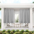 Exclusive Home Cabana Solid Indoor/Outdoor Light Filtering Hook-and-Loop Tab by TownCountryLiving