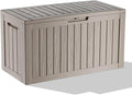 EasyUp 80 Gallon Resin Deck Box Storage Outdoor Waterproof Boxes Lockable UV by EASYUP