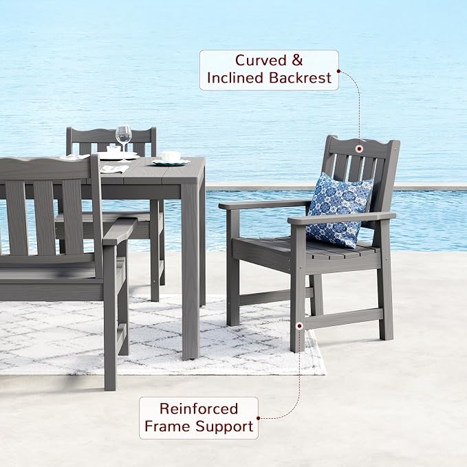 Stoog All-Weather Patio Dining Sets, 7 Pieces Patio Dining Table - Image 6