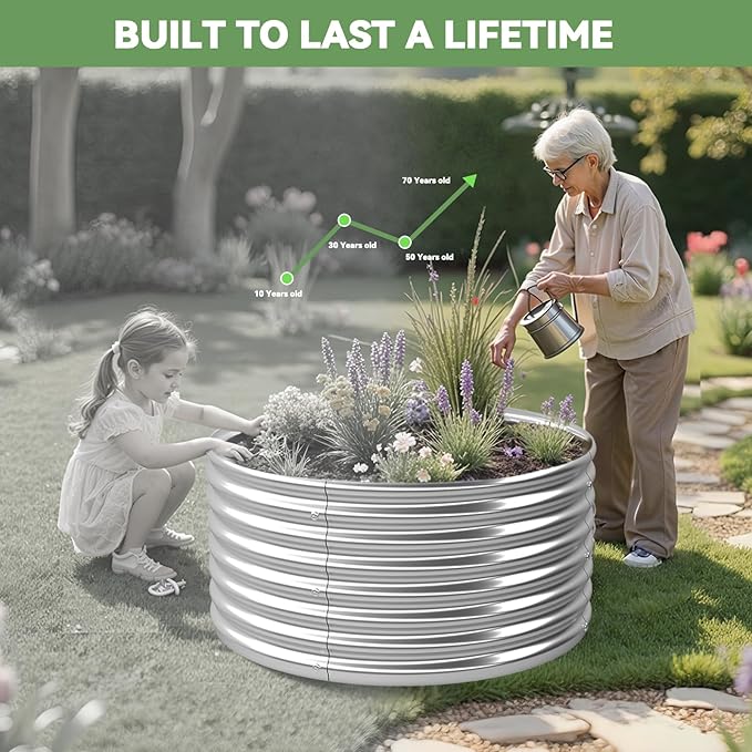 4 Pack Tall 2x2x2FT Round Raised Beds - Image 7