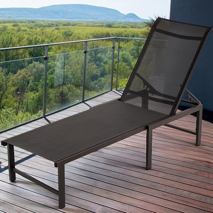 Outdoor Lounge Chairs for Pool, Aluminum Chaise Lounge Chair - Image 6