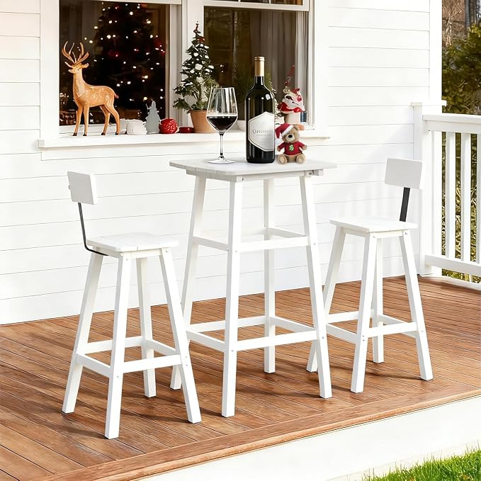 Outdoor Bar Table, HDPE Patio Bar Table, All Weather Height Patio Tables - Image 7