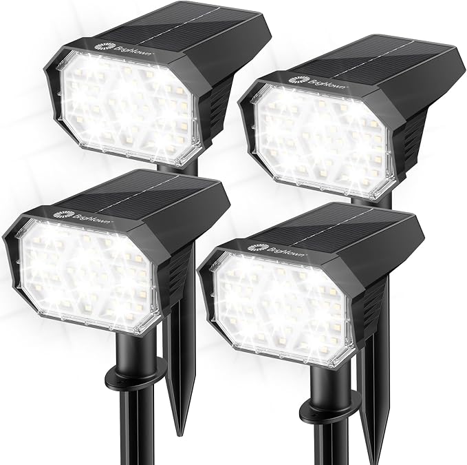 Brightown 4Pack Solar Spot Lights Outdoor - Image 9