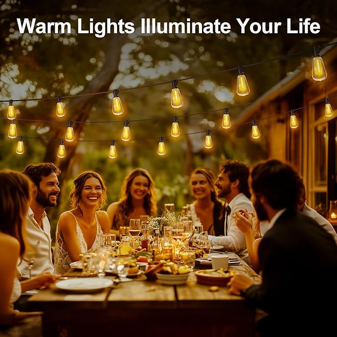 Outdoor String Led Patio Lights - 150Ft 45M Outside Waterproof Light ST38 - Image 5