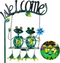 HONGLAND Solar Lights Outdoor Waterproof, Frog Swing Garden Decor, Frog by HONGLAND