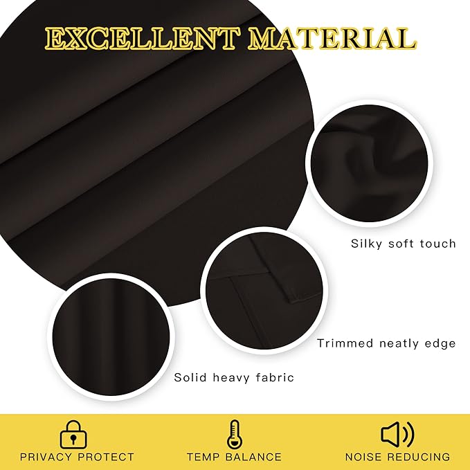NICETOWN Blackout Doorway Curtain Drape 78 inch Long - Image 2