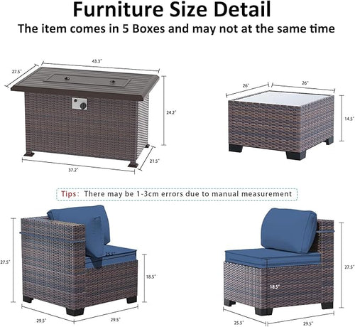 11 Pieces Patio Furniture Set - Image 2