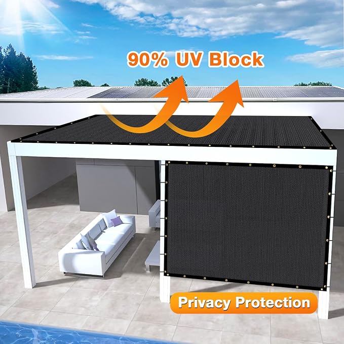 Artpuch Outdoor Pergola Shade Cover 4x8 FT Sun Shade Cloth - Image 3