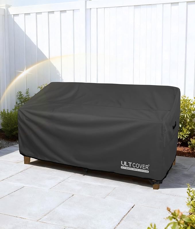ULTCOVER Waterproof Outdoor Deep Seat Sofa Bench Cover 90W x 40D x 35H inch - Image 7