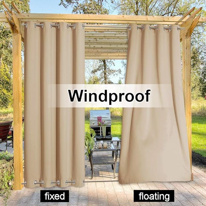 NICETOWN Weighted Outdoor Curtains - Image 4