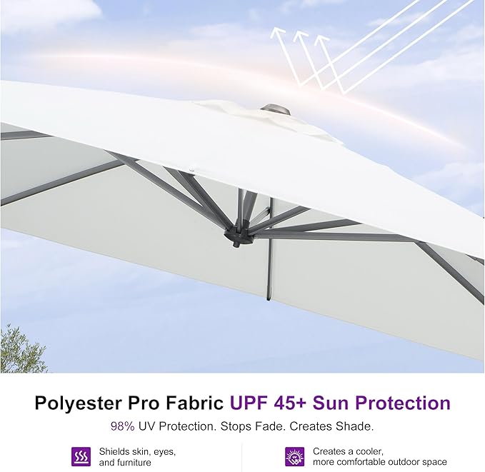 PURPLE LEAF 10 Feet Patio Umbrella - Image 5