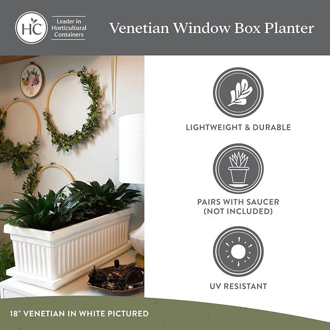 The HC Companies 24 Inch Venetian Window Planter Box - Image 4