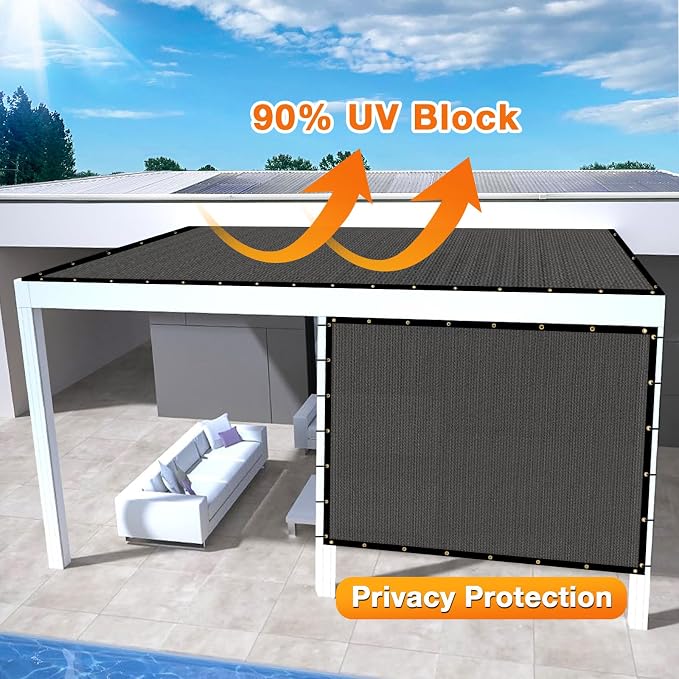 Artpuch Outdoor Pergola Shade Cover 14x22 FT Sun Shade Cloth - Image 3