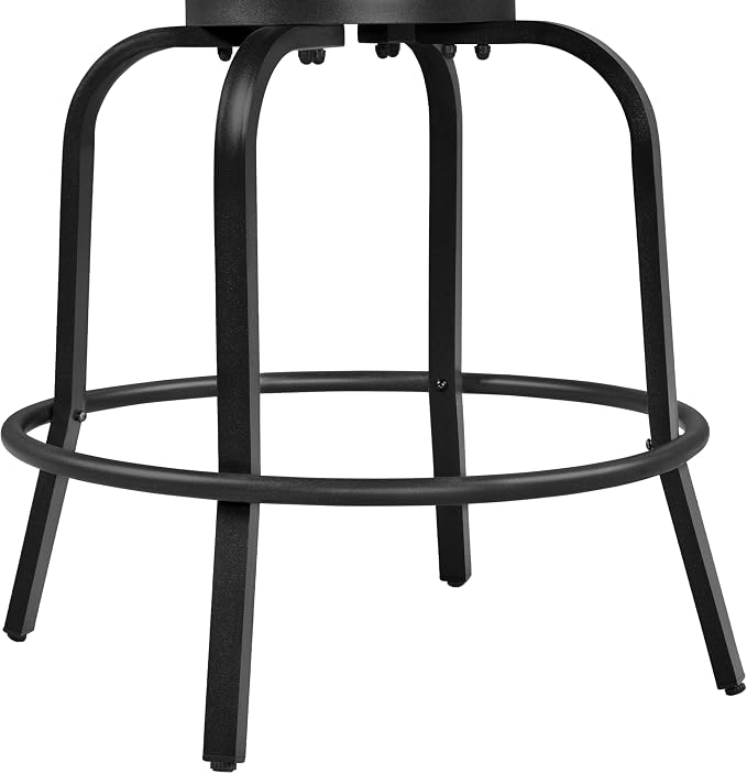 Yaheetech 6 Piece Patio Swivel Bar Stools Texteline Bistro Chairs - Image 9