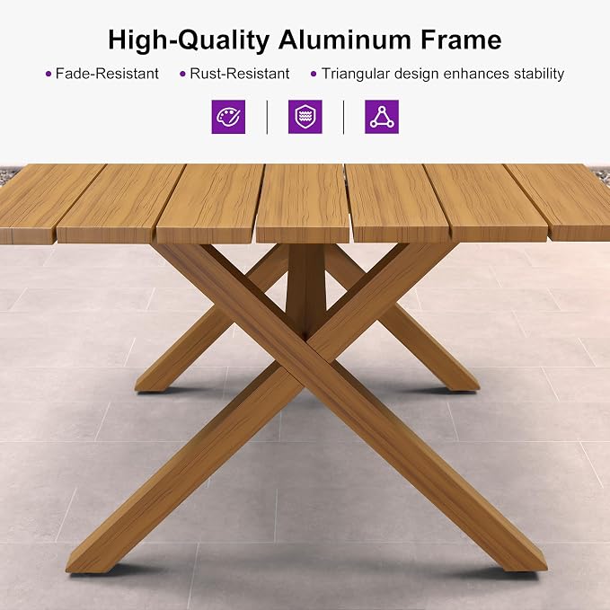 PURPLE LEAF 7 Pieces Patio Dining Set - Image 6