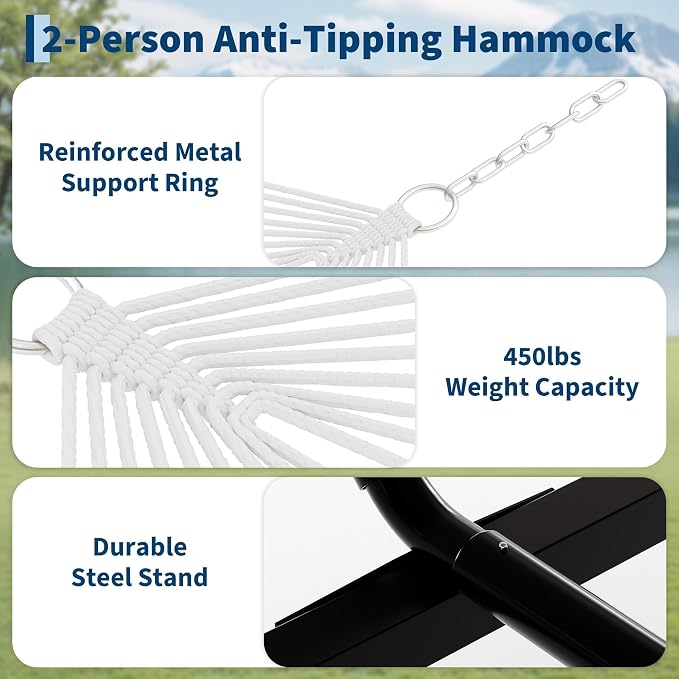 Portable 2 Person Double Hammock - Image 5