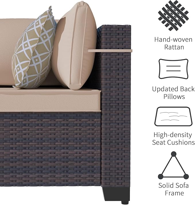 11 Pieces Patio Furniture Set - Image 4