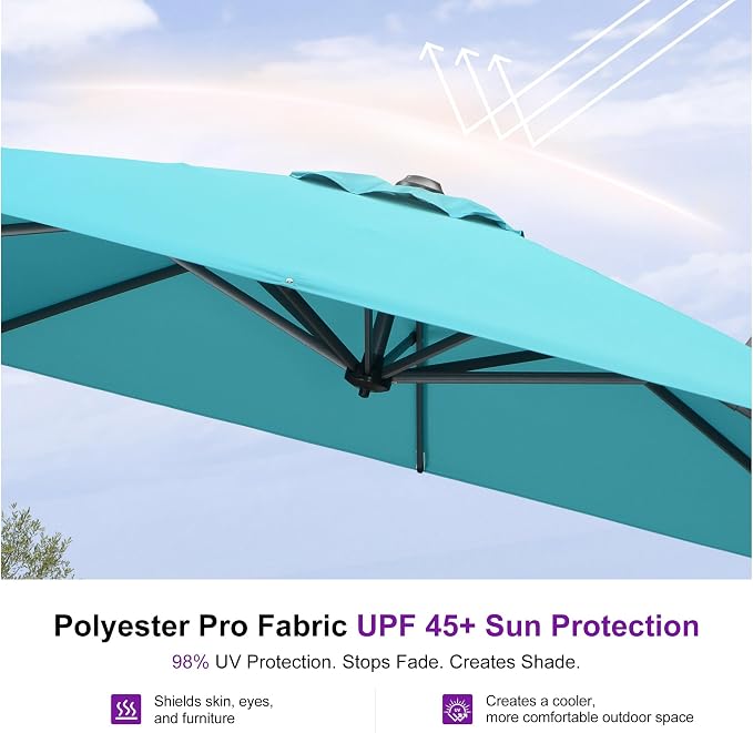 PURPLE LEAF Cantilever Umbrella - Image 6