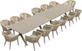 PURPLE LEAF 16 Pieces Outdoor Dining Set by PURPLELEAF