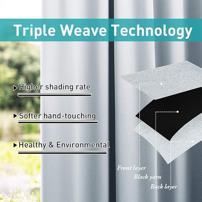 NICETOWN Outdoor Patio Curtain Waterproof - Image 7