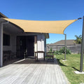 SUNNY GUARD Custom Size 6'x10' Sand Sun Shade Sail Rectangle UV Block Shade by SUNNYGUARD