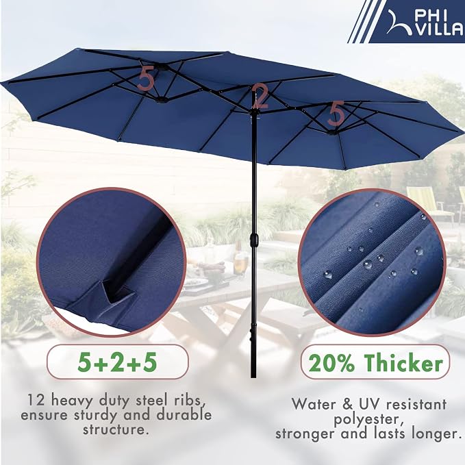 PHI VILLA Patio Dining Set 8 PCS - Image 7