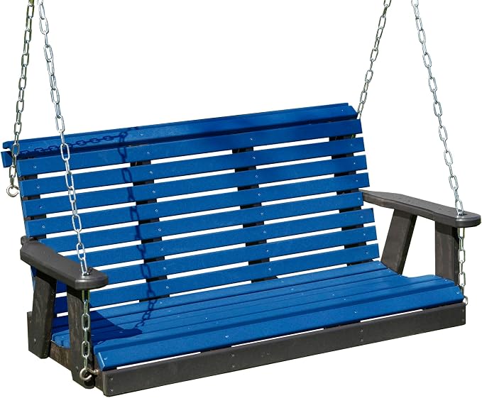 Poly Lumber Wood 5FT Porch Swing Amish Craftsmandship Made in USA HDPE by Unknown