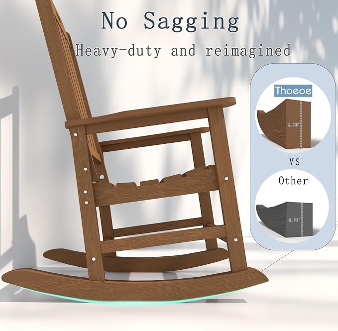 Oversized Rocking Chair Set of 8, Outdoor Rocking Chair - Image 8