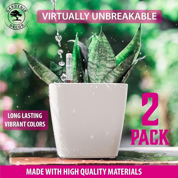 GARDENIX DECOR 5" Self Watering pots - Image 3