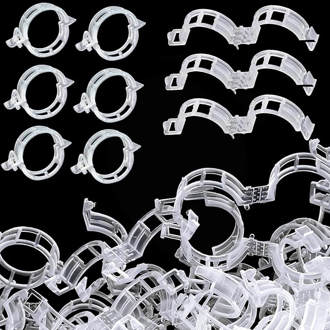 Plant Support Clips, Plastic Trellis Clips, Grape Vine Tomato Vine Vegetables by Unknown