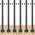 6 Pack String Light Poles, 2.8Ft Light Poles by Mutovlin