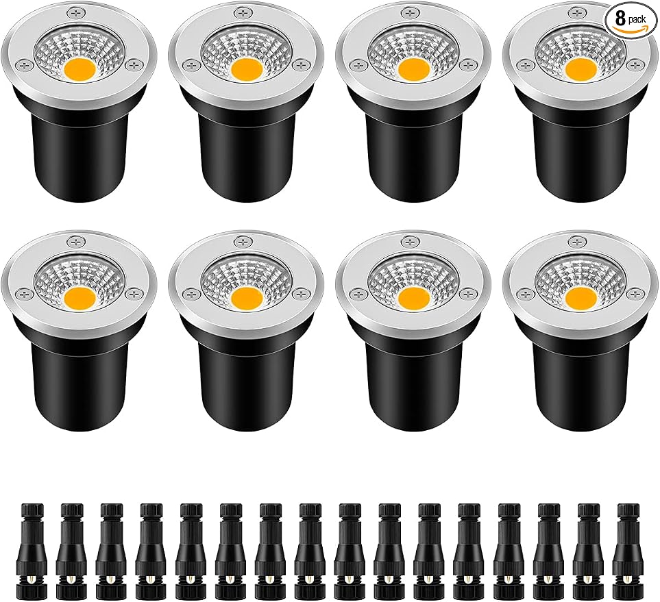 ZUCKEO Low Voltage Landscape Lights LED Well Lights 3W 12V-24V in Ground Light by ZUCKEO